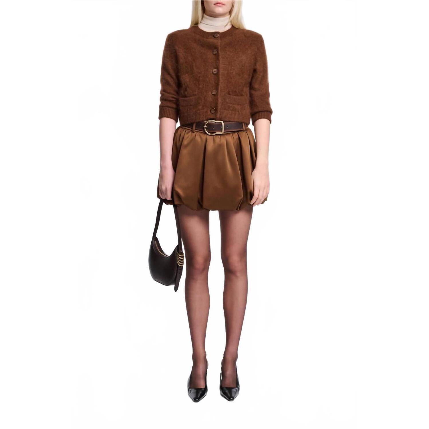 New Dorothee Schumacher Shiny Statement Bubble Skort In Terra